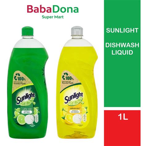 Sunlight Dishwash Liquid 1l Lime Lemon Shopee Malaysia