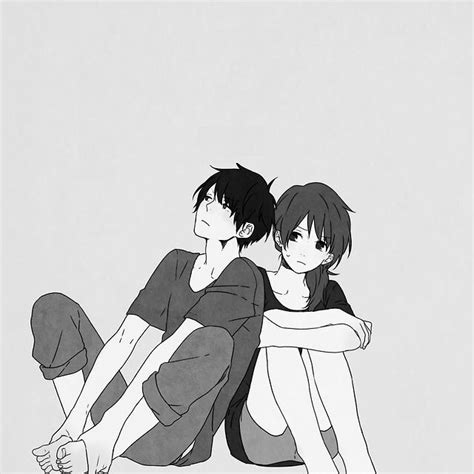 Monochrome Anime Couple Manga Anime Couples Anime Image Couple Manga