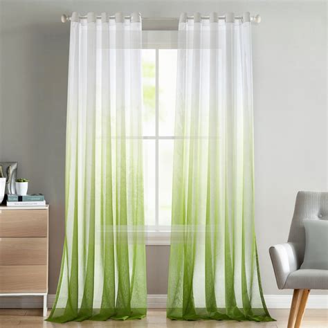 Dreaming Casa Gradient Ombre Sheer Curtains Draperies
