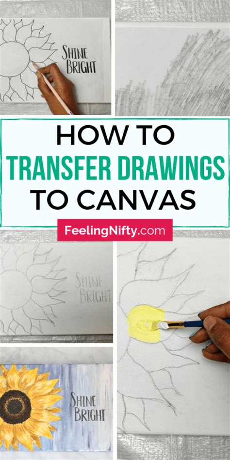 2 Easy Ways To Transfer A Drawing From Paper To Canvas With Video