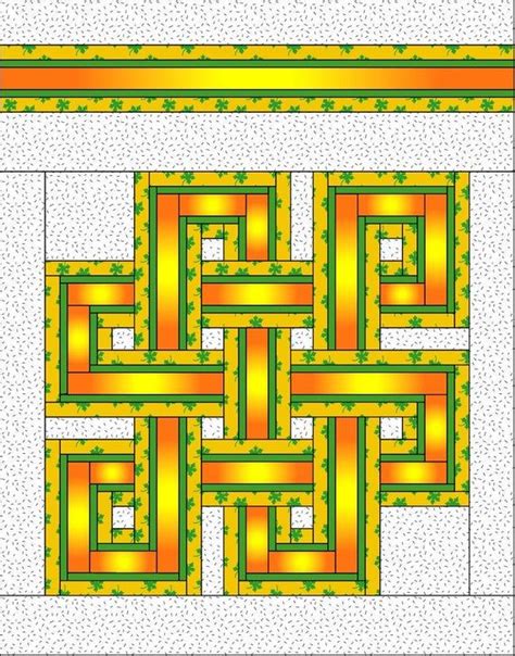 Celtic Knot Quilt Pattern Pdf Download Etsy Quilt Patterns Celtic