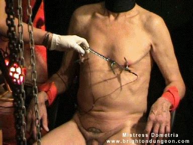 Mistress Dometria Bdsm Clips Nipples Pierced With Meat Hooks Punishment Part