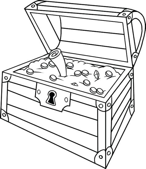 Treasure Box Coloring Page at GetColorings.com | Free printable