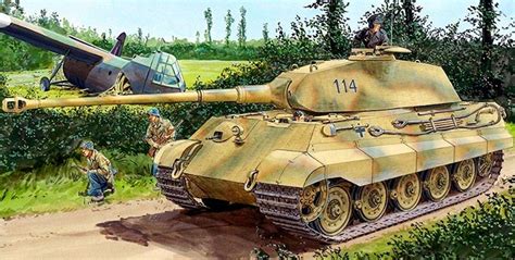 Тяжелый танк Pzkpfwvi Tiger Ii Sdkfz182 Германия Армии и