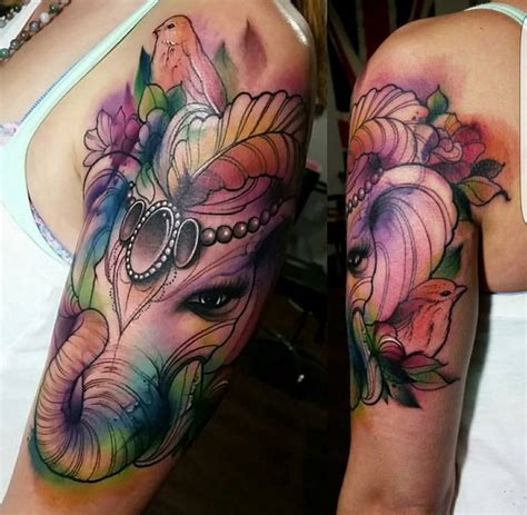 Image Result For Color Elephant Tattoo Elephant Tattoos Body Art