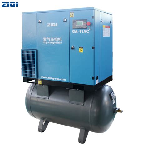 Belt Driven Single Stage Combined Rotary 11kw Screw Air Compressor With