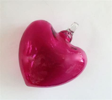 Vintage Heart Ornament Large Glass Heart Gift Glass | Etsy | Heart ornament, Glass heart, Heart 