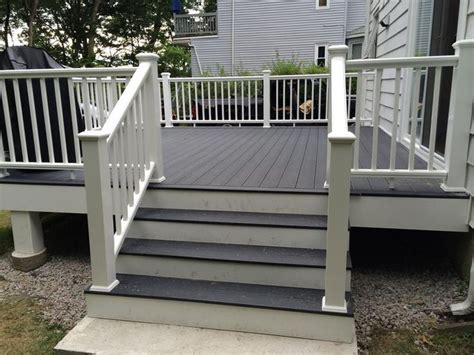 See a few deck painting ideas to inspire your next project. trex winchester grey - Google Search | Patio deck designs ...
