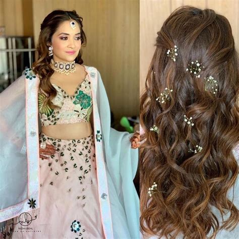 20 Hairstyles For Lehenga You Can Try On Your Wedding Day Hair Styles Indian Wedding