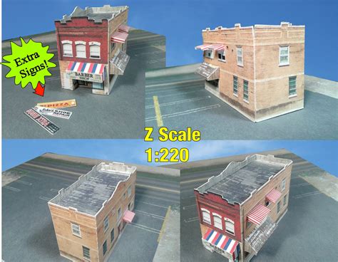 Paper Model Cardstock Building Multi Purpose Main Street Etsy