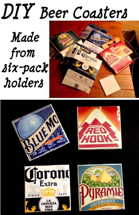10 easy diy coaster ideas here are 10 easy diy coaster ideas that you can try. DIY Beer Coasters Made from Six-Pack Holders