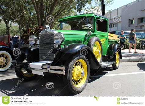 Old Ford Pickup Truck At The Car Show Editorial Stock Photo - Image
