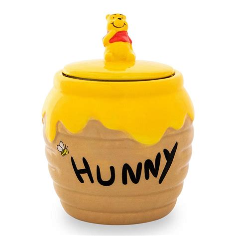 Disney Winnie The Pooh Hunny Pot Ceramic Snack Jar 6 Inches Tall