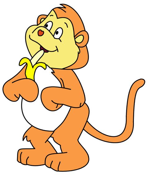 Banana Monkey Cartoon Clipart Best