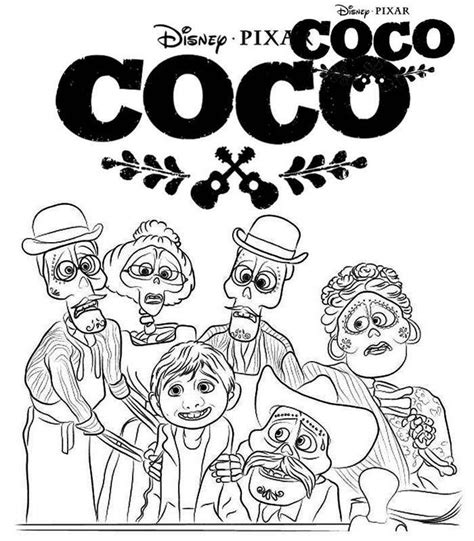 Coco loco (set 1) by petaco s.a. Printable Coco Coloring Pages di 2020 | Anak