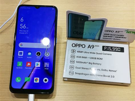 Phone with 6.5 inch display and snapdragon 665 chipset. OPPO A9 2020 Price Drop: ₱13,990 for Space Purple & Marine ...