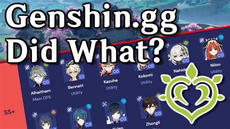 Genshingg Did This To Their Tier List 34 Genshin Impact Youtube
