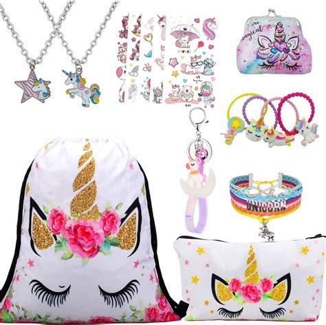 Rlgpbon Unicorns Ts For Girlsunicorn Drawstring Backpackmakeup Bag