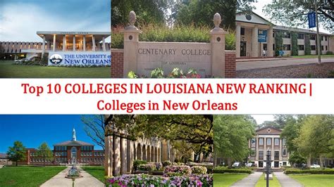 Top 10 Colleges In Louisiana New Ranking Colleges In New Orleans