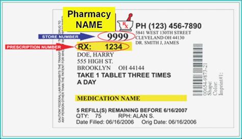 Downloadable Prescription Bottle Templates Prescription Bottle Label