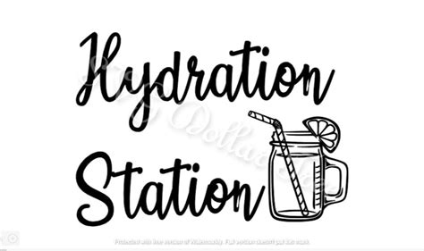 Hydration Station Svg Etsy