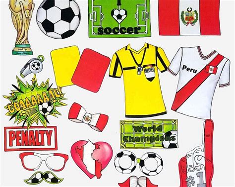 World Cup Peru Soccer Photo Booth Props The Ultimate Fan Etsy Peru