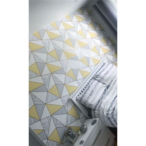Grey Mustard Wallpaper Zara Marble Metallic Wallpaper Yellow