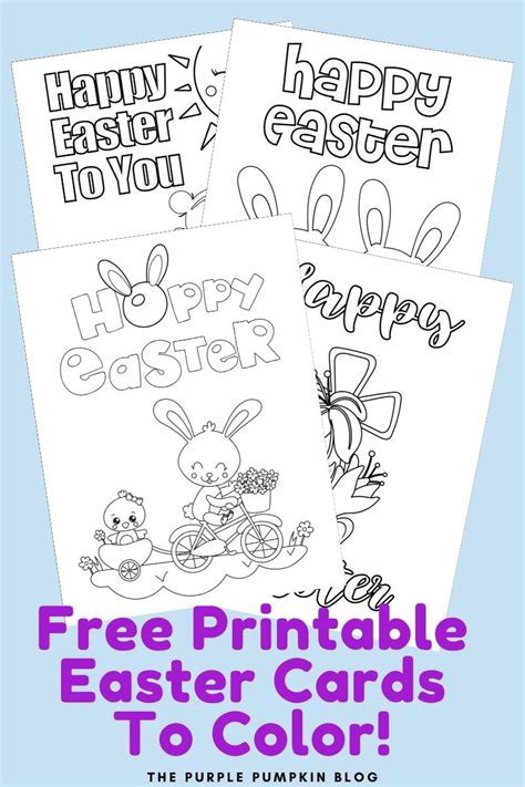 Free Printable Easter Cards To Color Fun Easter Activities For Kids