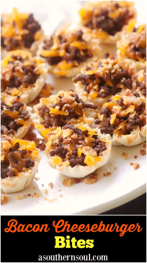 Bacon Cheeseburger Bites Made With Ground Beef Bacon And Cheese
