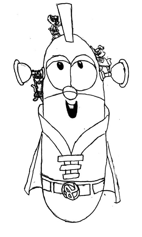 larry boy coloring pages   print