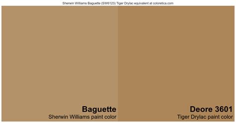 Sherwin Williams Baguette Tiger Drylac Equivalent Deore