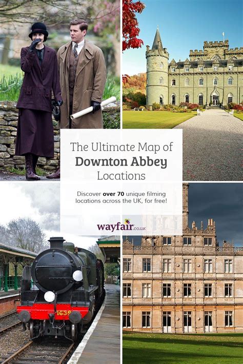 The Ultimate Map Of Downton Abbey Filming Locations Downton Abbey