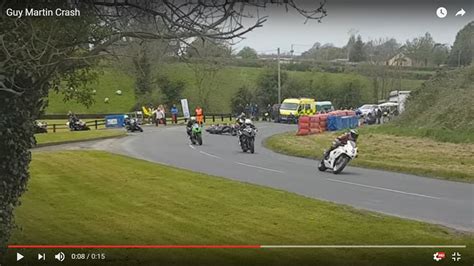 Video Guy Martins Crash On Road Racing Return Visordown