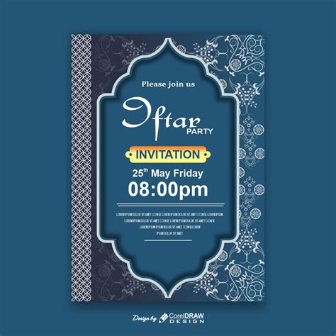 Download Invitation Card Template Coreldraw Design Download Free Cdr