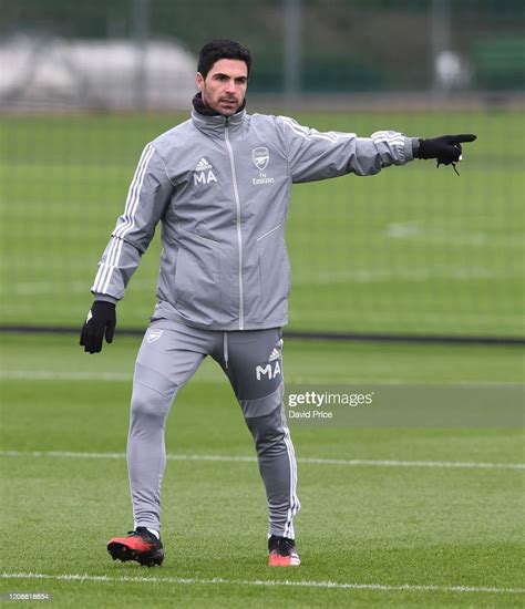 Mikel Arteta the Arsenal Head Coach during the Arsenal 1st Team... News