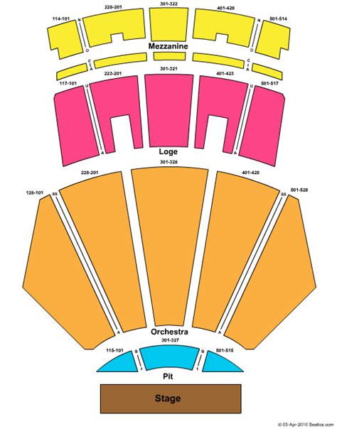Nokia Theater Seating Chart View