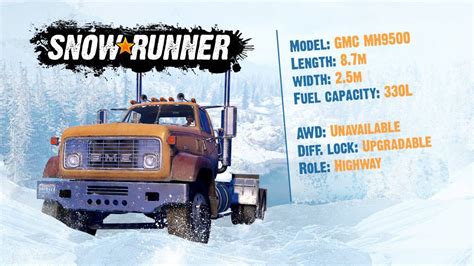 Gmc Mh9500 Truck Snowrunner