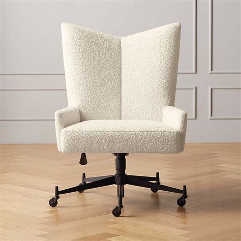 Bowtie Cream Boucle Office Chair Model 3002 Reviews Cb2