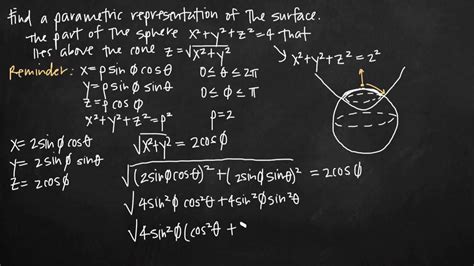 Parametric equation of a sphere. parametric representation of the surface - YouTube