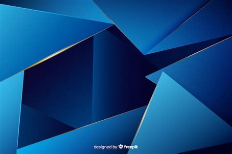 Free Vector Elegant Dark Blue Polygonal Background