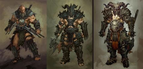 Barbarian Diablo 3 Concept Art Barbarian Barbarian Armor