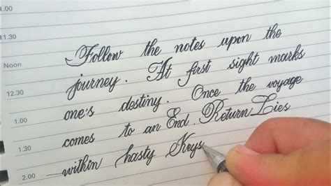 Cursive Writing Paragraph In Beautiful Stylish Handwriting