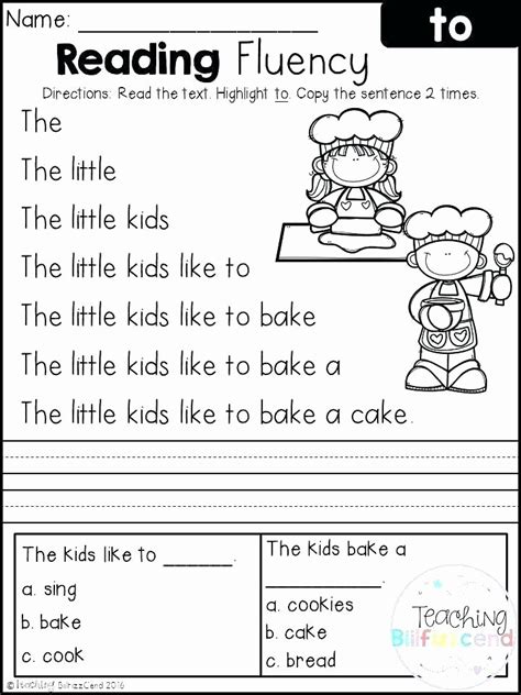 These worksheets were designed to help struggling students or students in lower grades. 25 Free Printable Kindergarten Fluency Passages | Softball ...