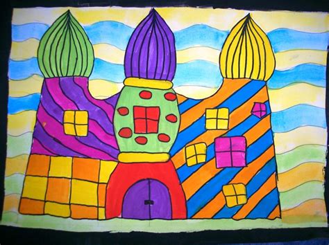Hundertwasser vogelhaus villa » harald schirmer. Grundschule Schönwalde - Hundertwasser Ausmalbild Kl. 5