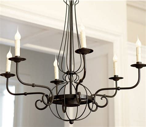 Available in 1 finish (1) from 1 customer. Antique Iron Art and Candles Chandelier - Rustic ...