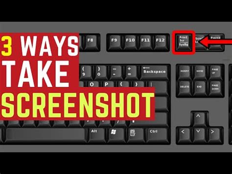 How To Take A Screenshot On A Pc Keyboard Shortcut