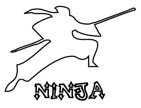 Sign up today and be the first to get notified on our new coloring. Silhouette Of Ninja Coloring Page - Download & Print ...