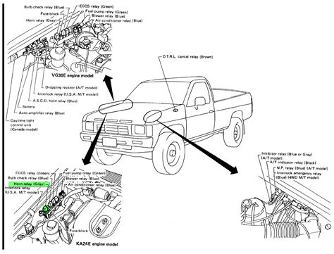 We have a 1993 nissan d21 pick up we can not find the horn or wirring