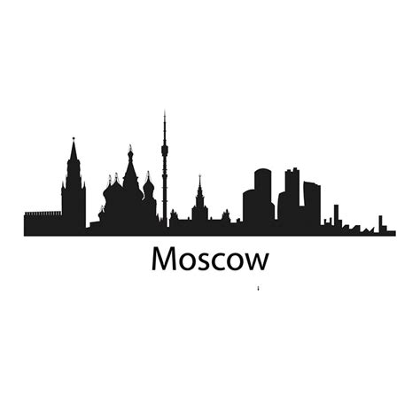 Moscow Skyline Decal