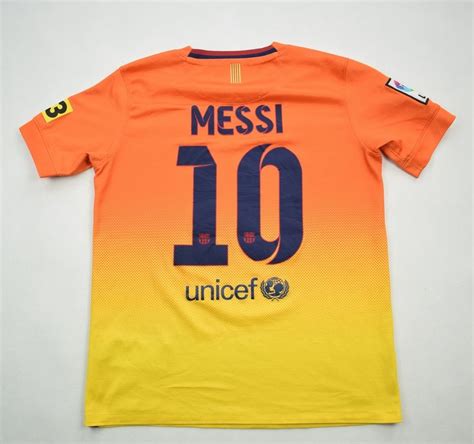 2012 13 Fc Barcelona Messi Shirt L Boys 152 158 Cm Football Soccer